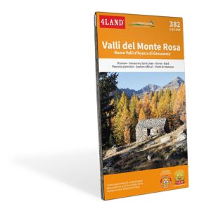 4Land n. 382 Valli Del Monte Rosa (Basse Valli D’Ayas e di Gressoney) carta 1:25.000
