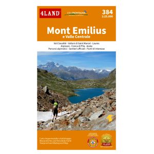 4Land  n. 384 Mont Emilius e Valle Centrale carta 1:25.000