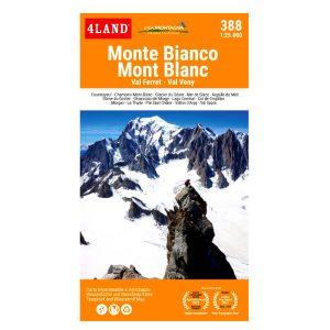 4Land n. 388 Monte Bianco (Val Ferret-Val Veny) carta 1:25.000